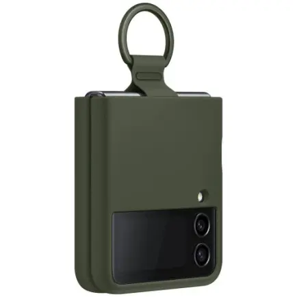 Чохол-накладка Samsung Silicone Cover with Ring для Samsung Galaxy Flip 4 SM-F721 Khaki (EF-PF721TGEGUA)