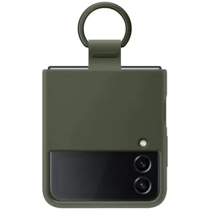 Чохол-накладка Samsung Silicone Cover with Ring для Samsung Galaxy Flip 4 SM-F721 Khaki (EF-PF721TGEGUA)