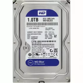 Накопитель HDD SATA 1.0TB WD Blue 7200rpm 64MB (WD10EZEX)