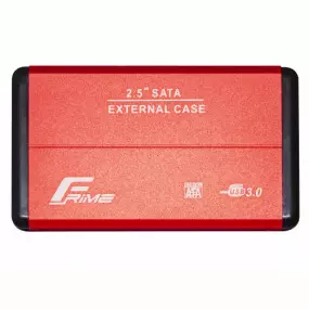Внешний карман Frime SATA HDD/SSD 2.5", USB 3.0, Metal, Red (FHE23.25U30)