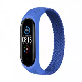 Ремешок BeCover Elastic Nylon Style для Xiaomi Mi Smart Band 5/Mi Smart Band 6 Size S Deep Blue (706138)