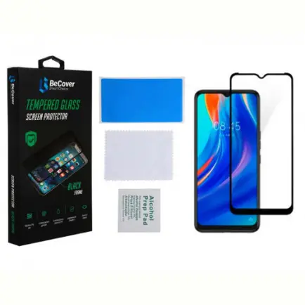 Защитное стекло BeCover для Tecno Spark 7 Black (706780)