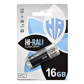 Флеш-накопичувач USB 16GB Hi-Rali Corsair Series Black (HI-16GBCORBK)