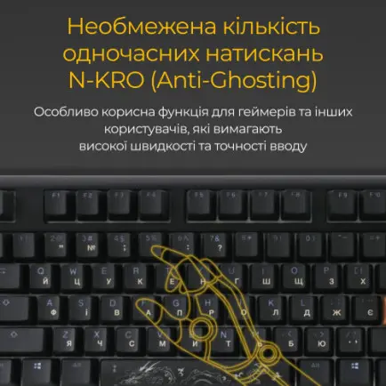 Клавіатура Ducky One 3 Cherry MX Red RGB UA USB Black (DKON2108ST-RUAPXCLAWSC1)