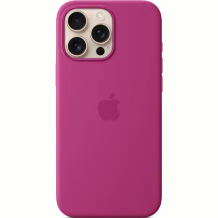 Чохол-накладка Apple Silicone Case with MagSafe для Apple iPhone 16 Pro Max Fuchsia (MYYX3)