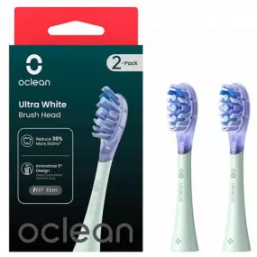 Насадка для зубної електрощітки Oclean UW01 G02 Ultra White Brush Head Green (2 шт)
