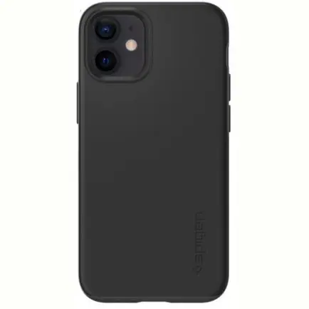Чехол-накладка Spigen Thin Fit для Apple iPhone 12 Mini Black (ACS01739)