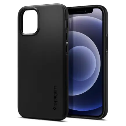 Чехол-накладка Spigen Thin Fit для Apple iPhone 12 Mini Black (ACS01739)
