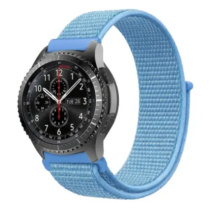 Ремінець BeCover Nylon Style для Samsung Galaxy Watch 42mm/Watch Active/Active 2 40/44mm/Watch 3 41mm/Gear S2 Classic/Gear Sport Aqua Blue (714994)