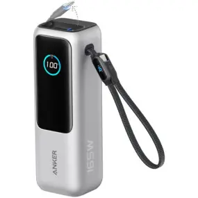 Универсальная мобильная батарея Anker 25000mAh 165W Silver (A1695H41)