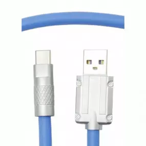 Кабель Dengos USB-USB Type-C 1м Blue (PLS-TC-NS-BLUE)