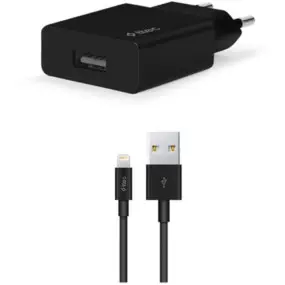 Мережевий зарядний пристрій Ttec SmartCharger USB 2.1А Black (2SCS20LS)
