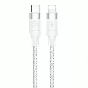 Кабель Usams US-SJ350 USB Type-C - Lightning, 1.2 м, White (SJ350USB02)