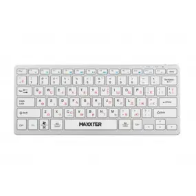 Клавиатура беспроводная Maxxter KBW-C01S-UA Silver