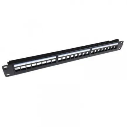 Патч-панель модульна EServer 19" 1U 24 порти, UTP, кат.5е (WT-2040A)
