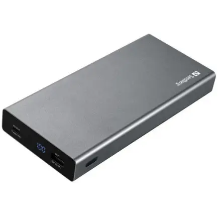 Универсальная мобильная батарея Sandberg Powerbank 20000mAh PD 100W Silver (420-52)