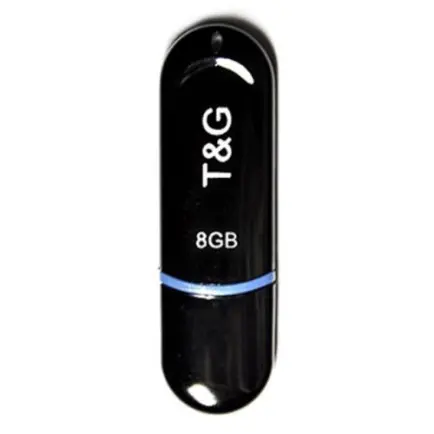 Флеш-накопичувач USB 8GB T&G 012 Classic Series Black (TG012-8GBBK)