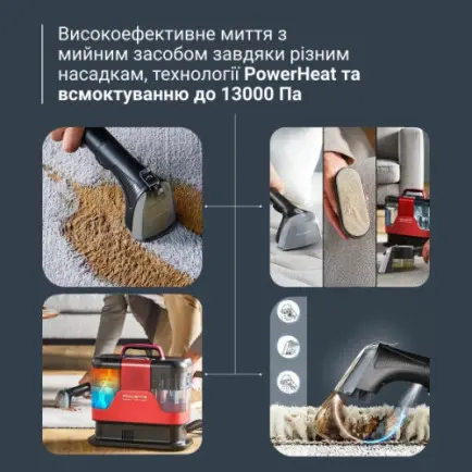 Миючий пилосос-плямовивідник Rowenta Clean It Hot & Cold IN7020F0