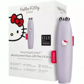 Мікрострумова ручка для підтяжки обиччя Geske MicroCurrent Face-Lift Pen 6 в 1 by Hello Kitty Purple (HK000014PU01)