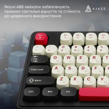 Клавиатура беспроводная Ajazz AF98 Plus Black Shark Red (AF98-PLUS-BSR)