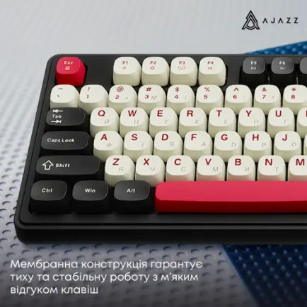 Клавиатура беспроводная Ajazz AF98 Plus Black Shark Red (AF98-PLUS-BSR)