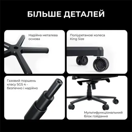 Кресло для геймеров Anda Seat Novis Plus XL Dark Grey  (AD23YC-XL-01-GB-F-G04)