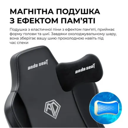 Кресло для геймеров Anda Seat Novis Plus XL Dark Grey  (AD23YC-XL-01-GB-F-G04)