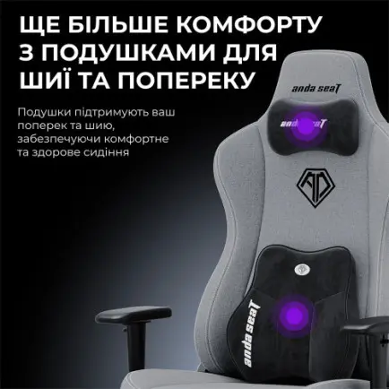 Кресло для геймеров Anda Seat Novis Plus XL Dark Grey  (AD23YC-XL-01-GB-F-G04)