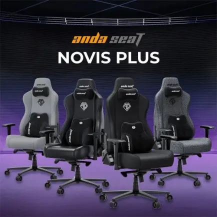 Кресло для геймеров Anda Seat Novis Plus XL Dark Grey  (AD23YC-XL-01-GB-F-G04)