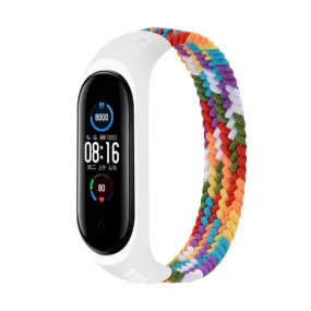 Ремешок BeCover Elastic Nylon Style для Xiaomi Mi Smart Band 5/Mi Smart Band 6 Size M Rainbow (706154)