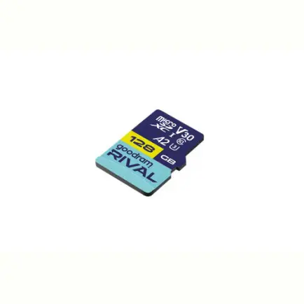 Карта памяти MicroSDXC 128GB UHS-I/U3 Class 10 Goodram RIVAL M2AA R170/W120MB/s + SD-adapter (GGSM2AA-1280R12)