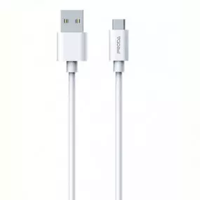 Кабель Proda PD-B72m USB-MicroUSB, 1м, White