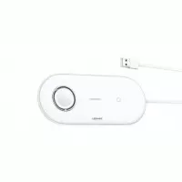 Бездротовий зарядний пристрій Usams US-CD119 2in1 Wireless Charger 10W White (CD..