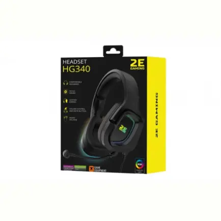 Гарнітура 2E Gaming HG340 RGB Black (2E-HG340BK)