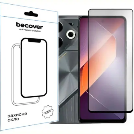 Защитное стекло BeCover для Tecno Pova 6 (LI7)