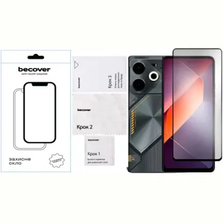 Защитное стекло BeCover для Tecno Pova 6 (LI7)