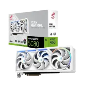 Відеокарта GF RTX 5080 16GB GDDR7 ROG Astral Gaming White OC Asus (ROG-ASTRAL-RTX5080-O16G-WHITE)