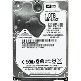 Накопитель HDD 2.5" SATA 1.0TB WD AV-255400rpm 16MB (WD10JUCT)