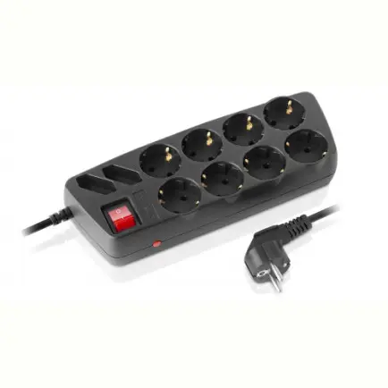 Фільтр живлення REAL-EL RS-10 Protect 5 м Black