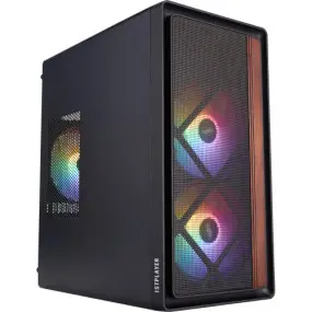 Корпус 1stPlayer WD1-BK-3F1 Black