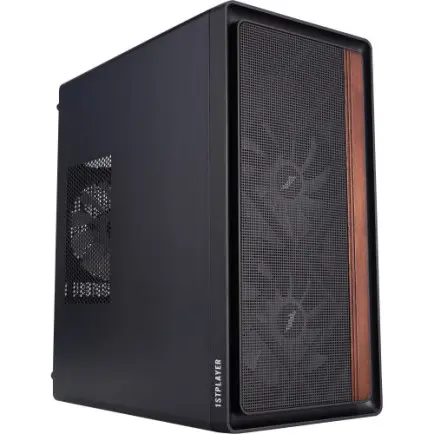 Корпус 1stPlayer WD1-BK-3F1 Black