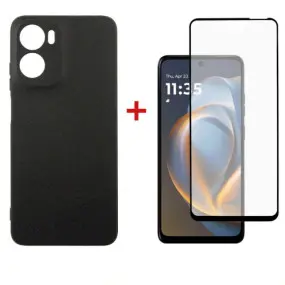 Чeхол-накладка Dengos Carbon для Motorola Moto G05 Black (DG-KM-178)