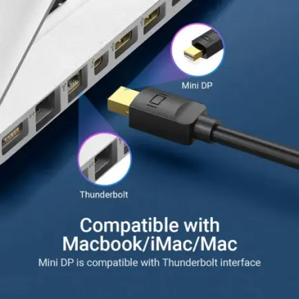 Кабель Vention MiniDisplayPort - DisplayPort V 1.2 (M/M)