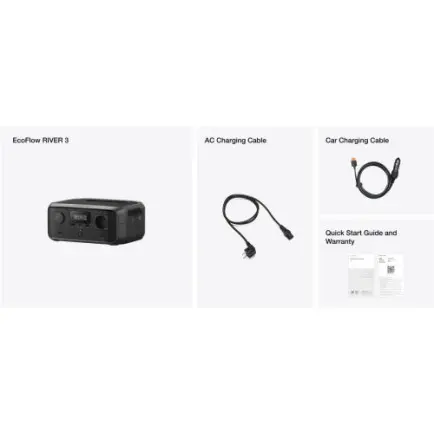 Зарядна станція EcoFlow River 3 UPS 245Wh, 300W (EFRIVER3-UPS-EU-CBox)