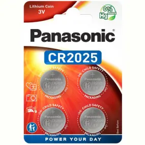 Батарейка Panasonic CR 2025 BL 4шт