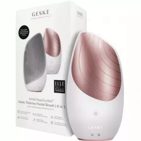 Електронна звукова термо щітка для обличчя Geske Sonic Thermo Facial Brush 6 в 1 Starlight (GK000007SL01)