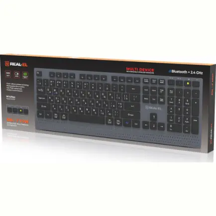 Клавіатура бездротова REAL-EL RK-715W