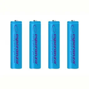 Аккумулятор Esperanza Ni-MH AAA/HR03 1000 mAh BL 4шт Blue