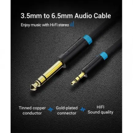 Кабель Vention 6.35 мм - 3.5 мм (M/M)