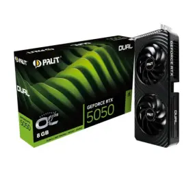 Відеокарта GF RTX 5050 8GB GDDR6 Dual OC Palit (NE65050S19P1-GB2070D)